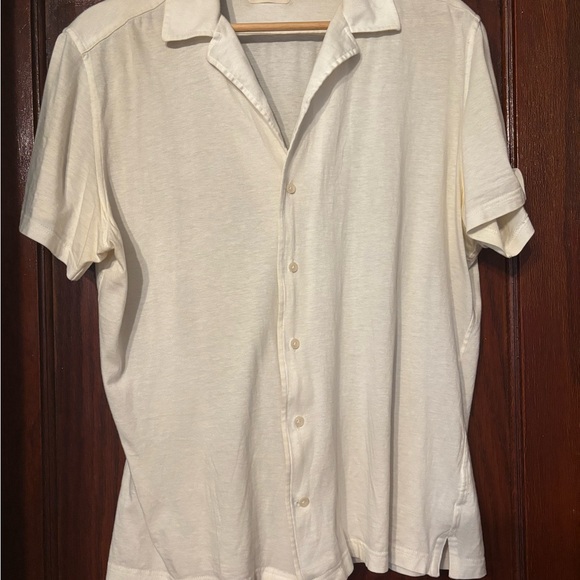 Suitsupply Off-white Camp Collar Short-sleeve Shirt - Picture 2 of 6